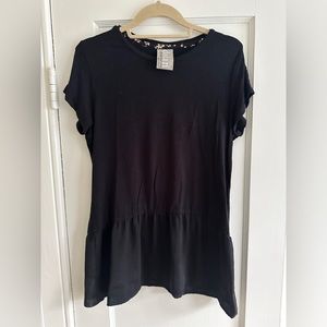 Anthropologie Dolan Black Tee